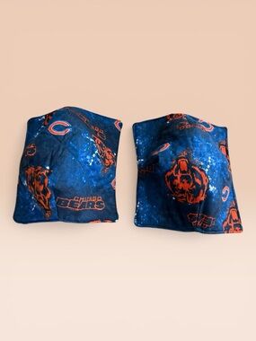 Two Handmade Chicago Bears Fabric Bowl Cozies